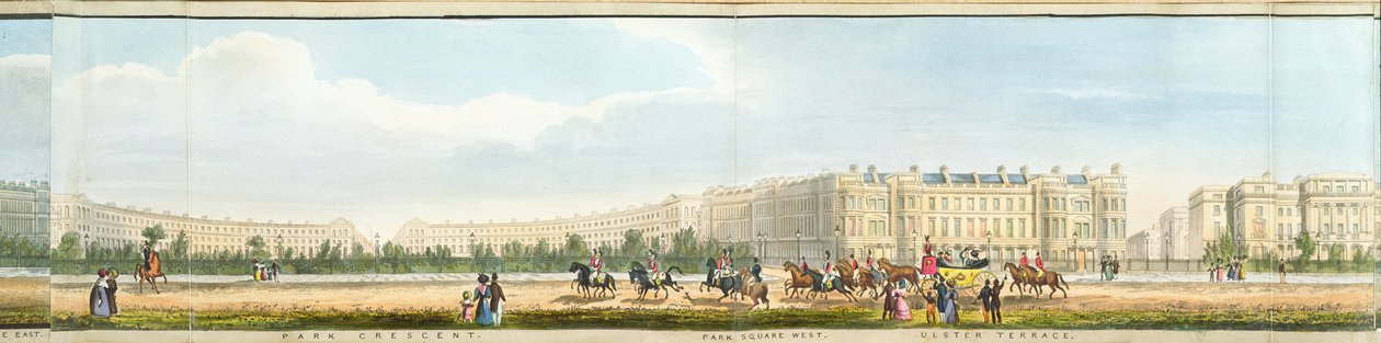 Park Crescent et Ulster Terrace, détail d