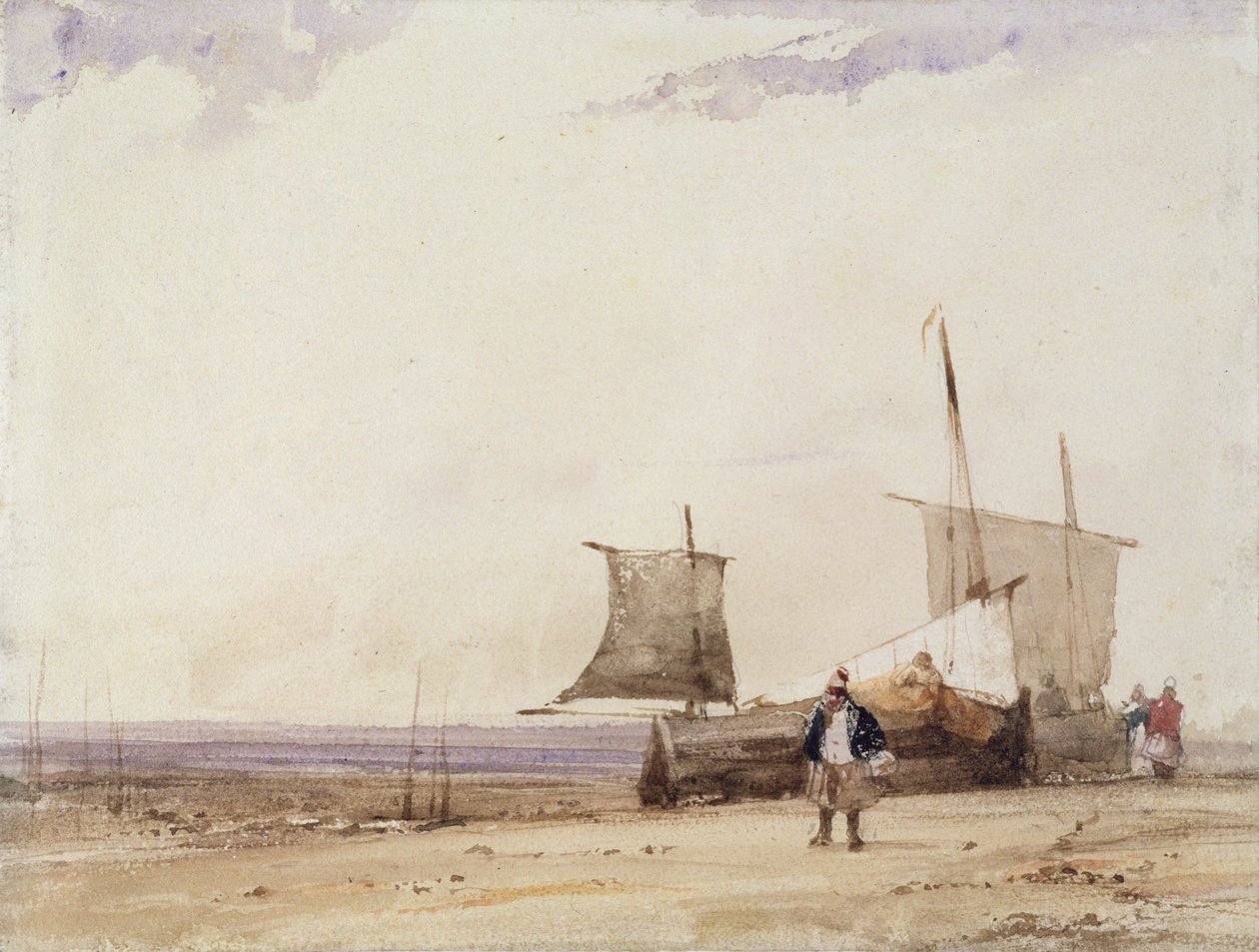 Scène de plage - Richard Parkes Bonington