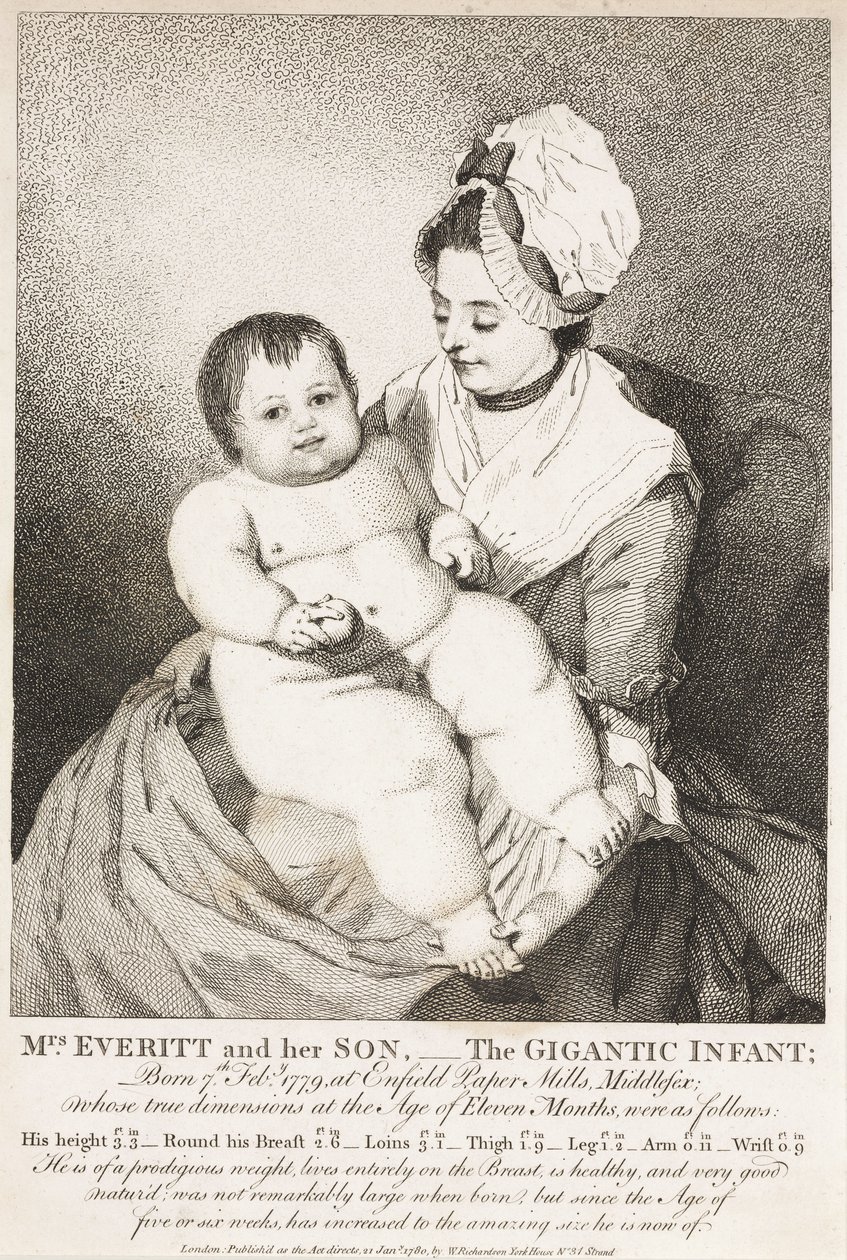 Mme Everitt et son fils; le Géant Bébé - John Pardon