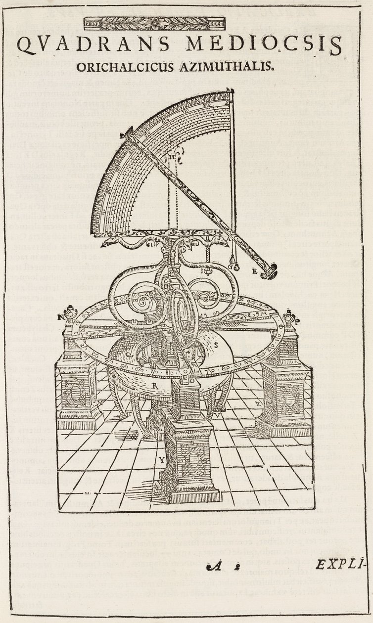 Quadrant de Tycho Brahe (inversé), vers 1577 - John Pardon