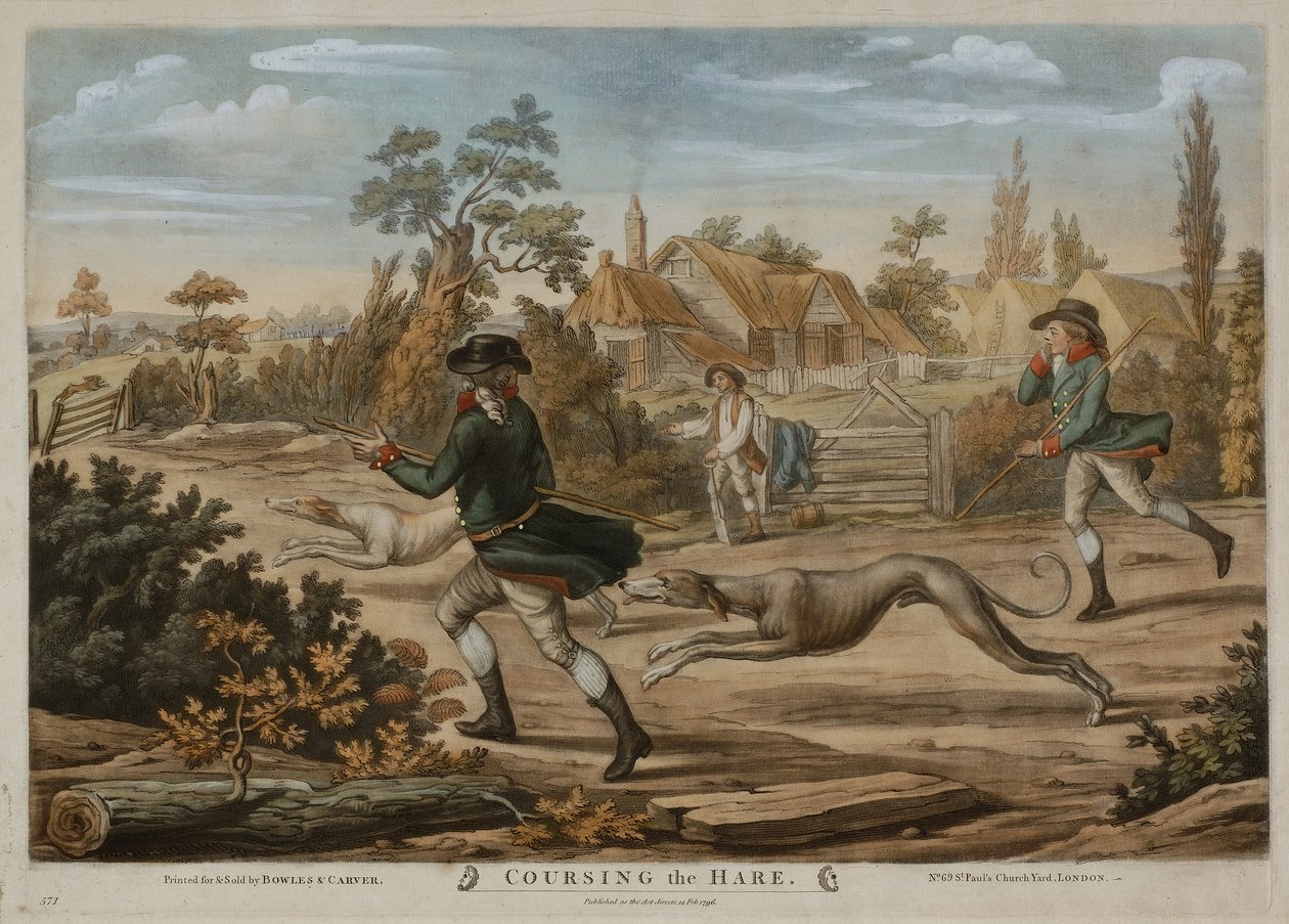 Chasse au lièvre, imprimé pour Bowles & Carver - Richard (after) Dighton