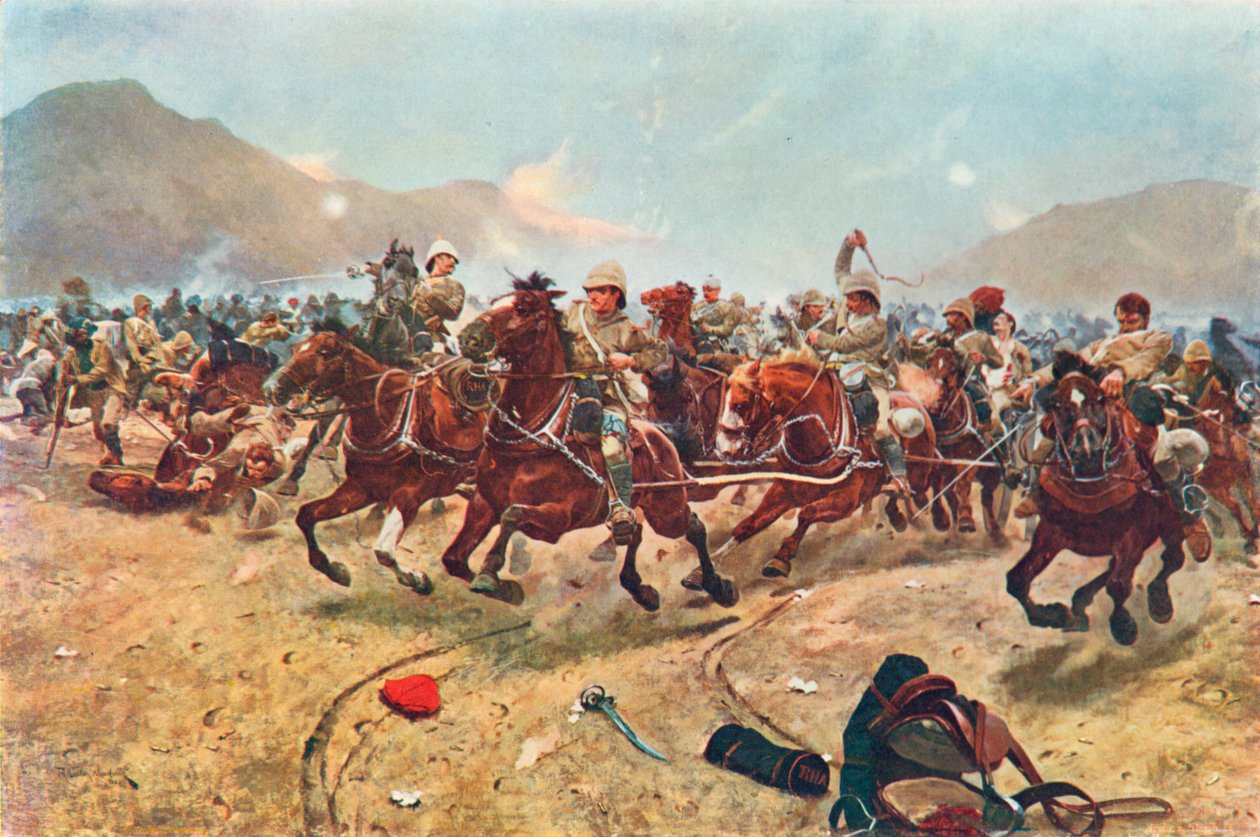 Sauver les armes à Maiwand, le 17 juillet - Richard Caton II (after) Woodville