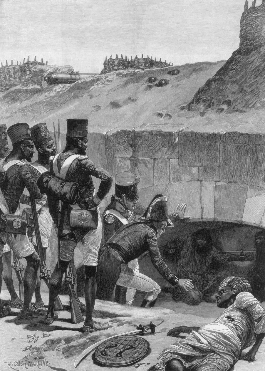 Découverte des prisonniers britanniques sous les casemates des fortifications - Richard Caton II Woodville