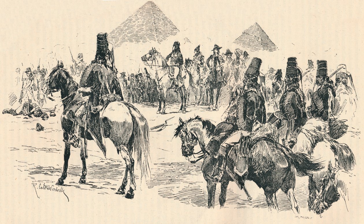 Napoléon Bonaparte à la bataille des Pyramides - Richard Caton II Woodville