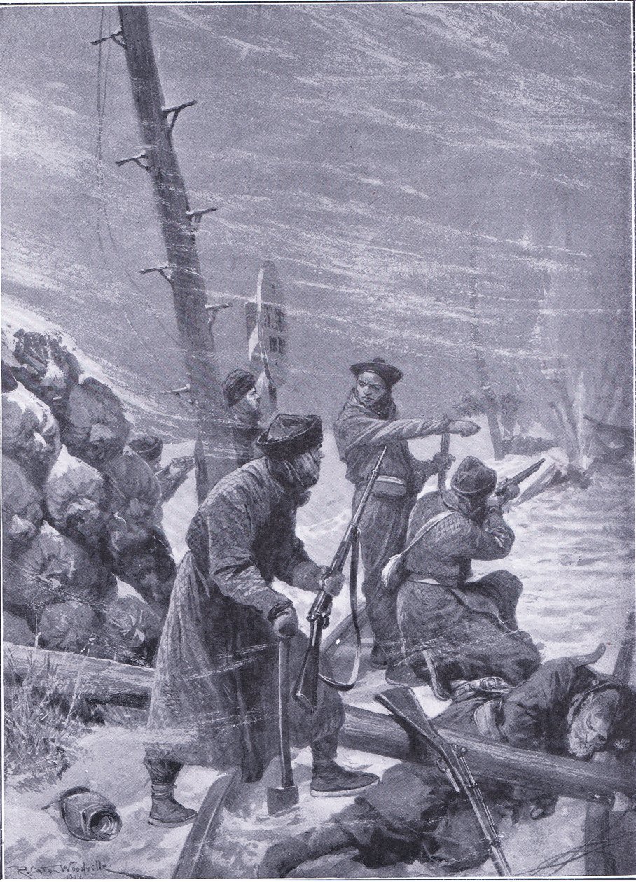 Attaque sur le chemin de fer par les Chunchuses, illustration de l