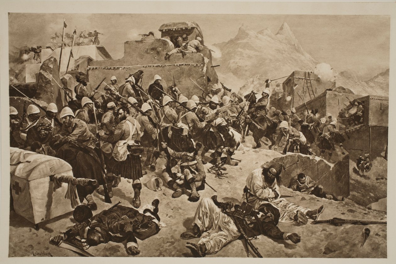 Candahar : Les 92e Highlanders et les 2e Gurkhas attaquent Gaudi Mullah Sahibdad, de 