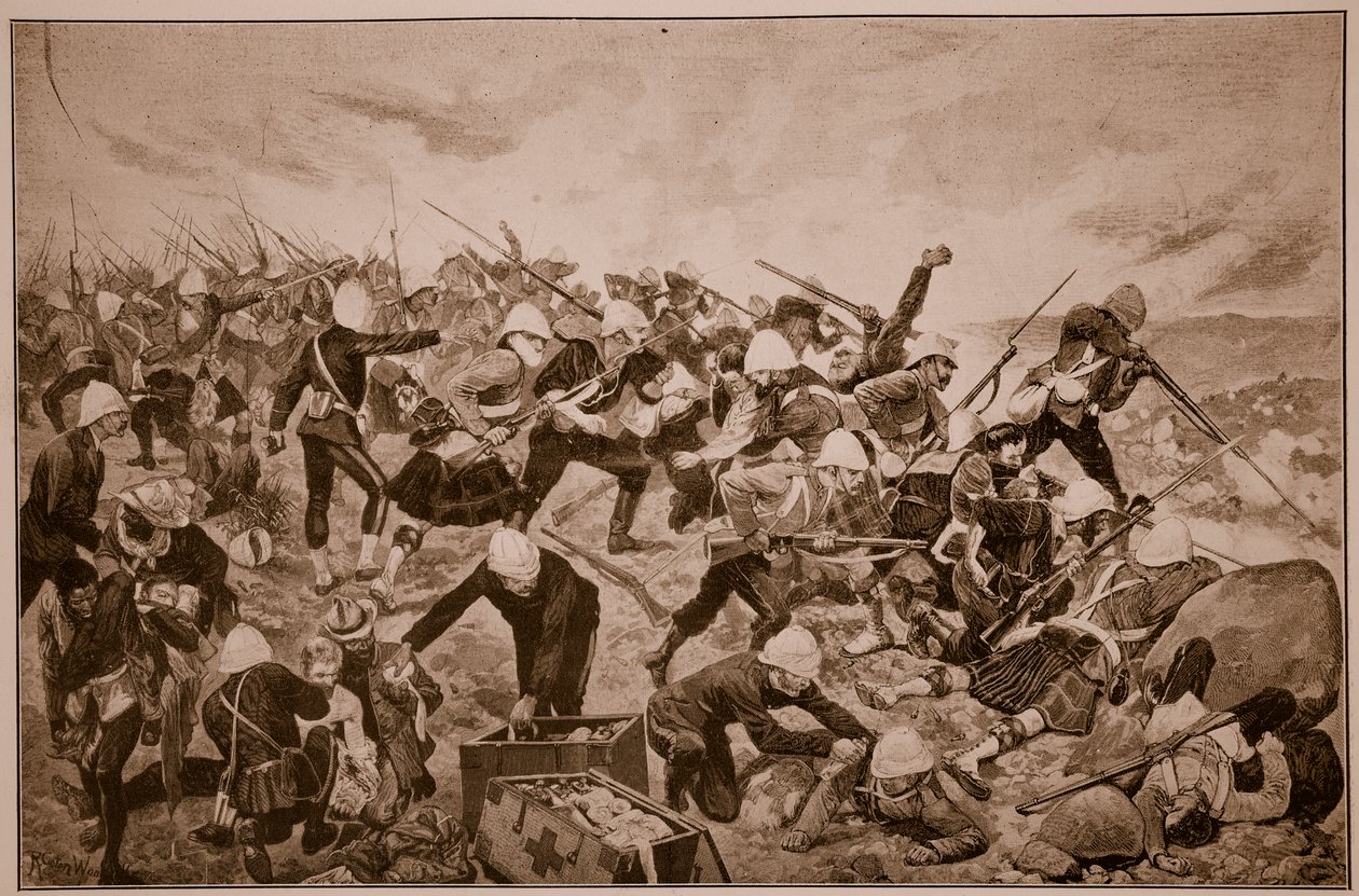 La Bataille de Majuba Hill - Richard Caton Woodville junior