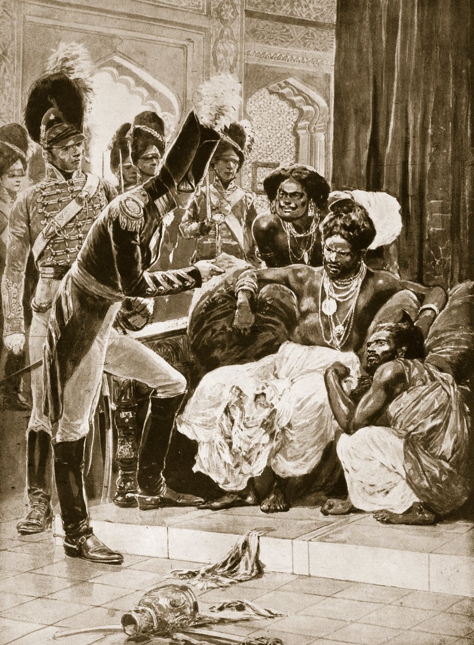 Les Britanniques à Ceylan, illustration de 