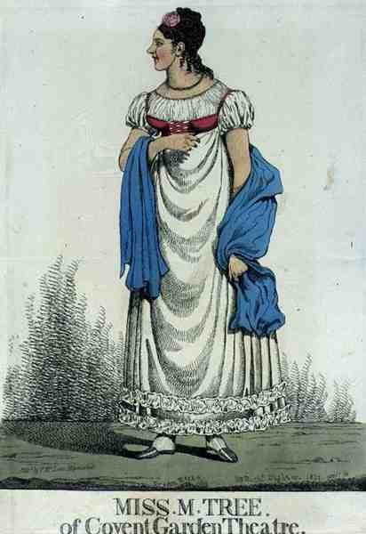 Miss M. Tree du Théâtre de Covent Garden, pub. par Thomas McLean - Richard Dighton