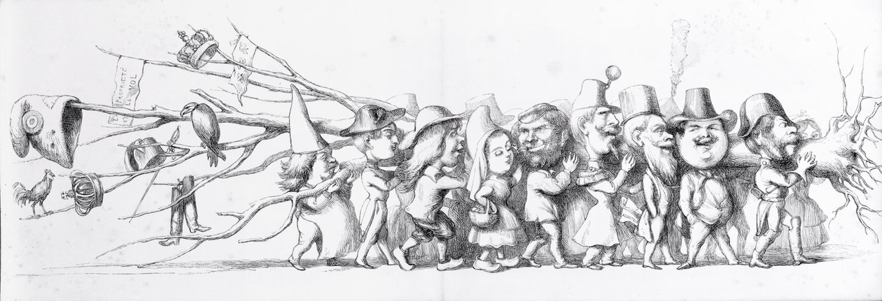Visiteurs français à la Grande Exposition, 1851 - Richard Doyle