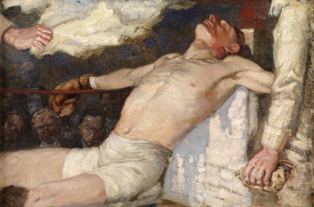 Entre deux tours (huile sur toile) - Richard E. Clarke