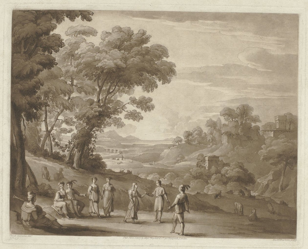 Paysage avec figures dansantes - Richard Earlom