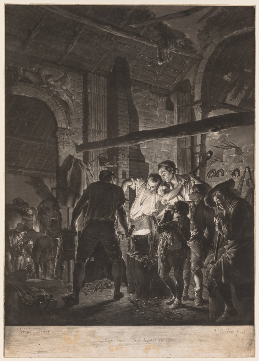 Le forgeron, 1771 - Richard Earlom