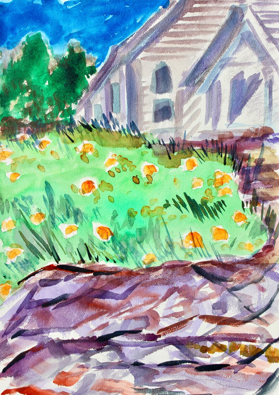 Église sur une colline, Tiburon, 2017 - Richard Fox