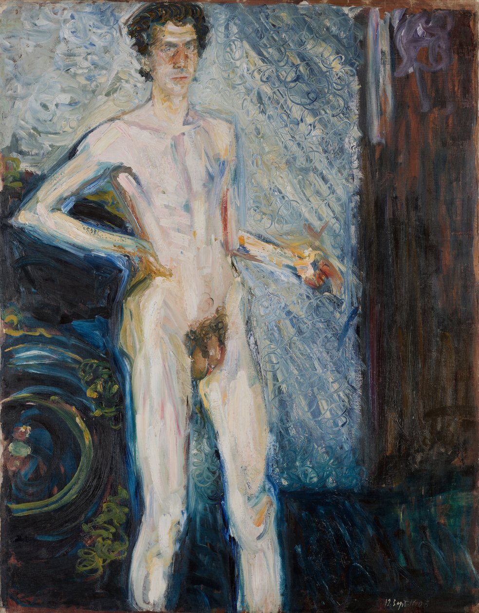 Autoportrait nu avec palette - Richard Gerstl