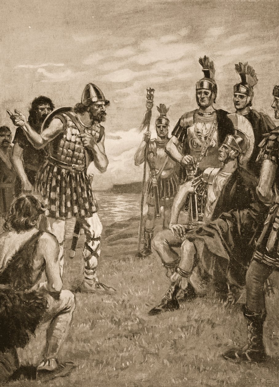 Agricola reçoit un roi irlandais, illustration de 