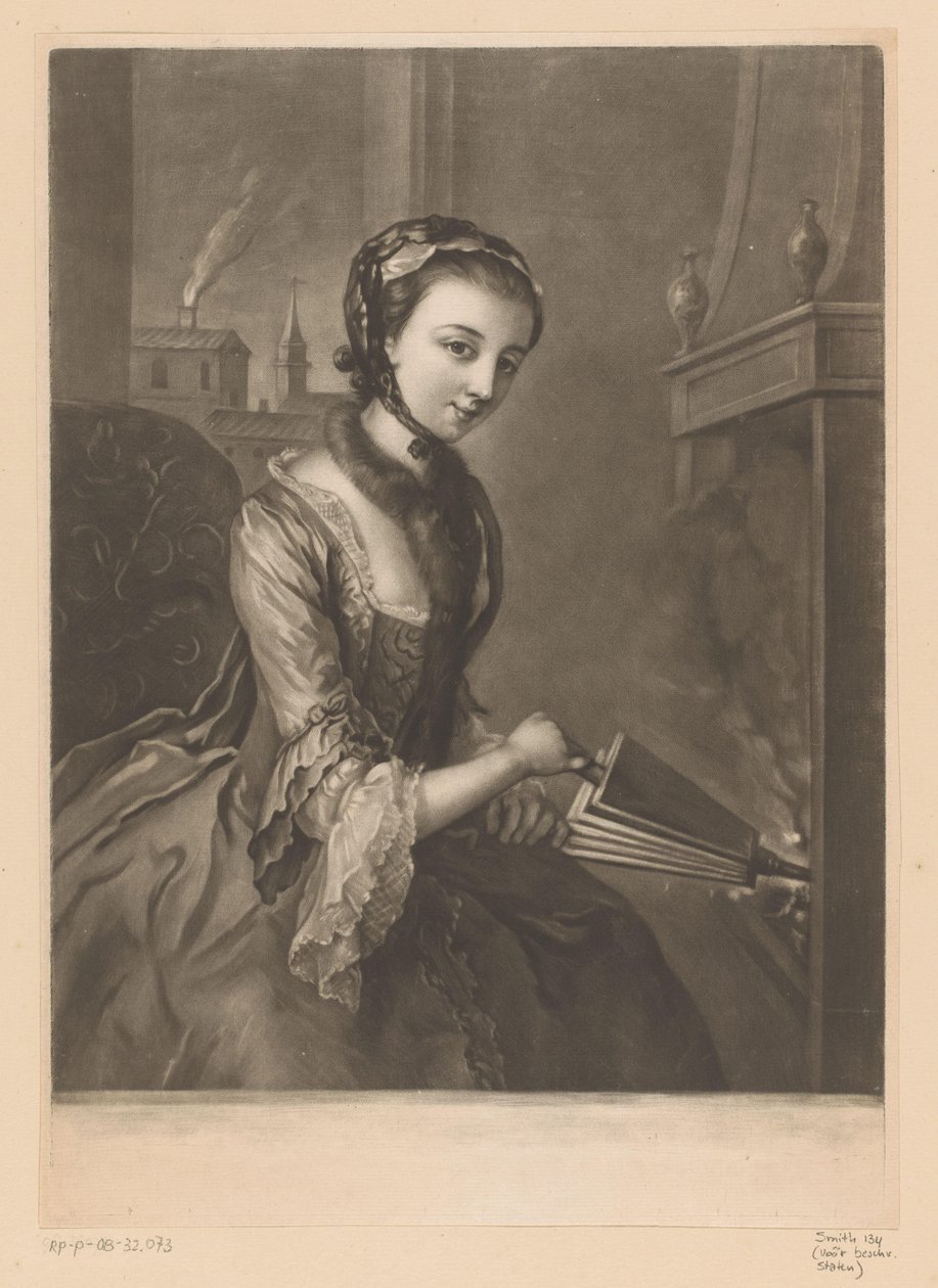 Jeune femme avec un soufflet - Richard Houston