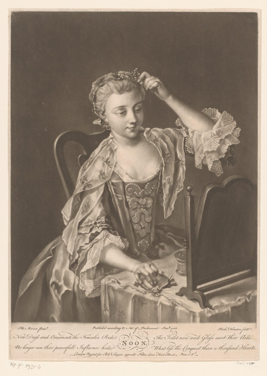 Jeune femme devant sa coiffeuse - Richard Houston