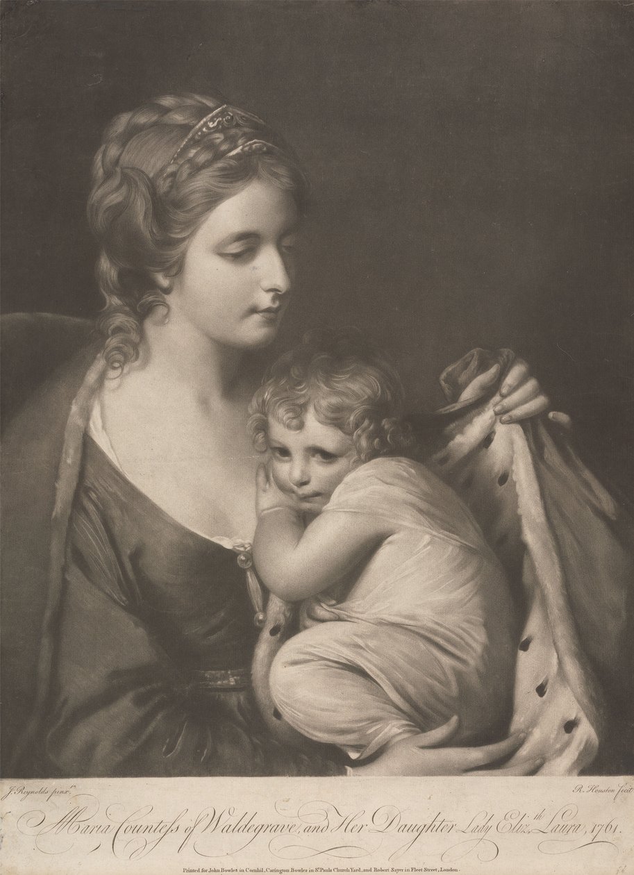Maria, comtesse de Waldegrave, et sa fille Lady Elizabeth Laura - Richard Houston