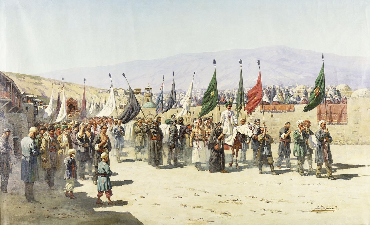 Shakhsei-Vakhsei, procession religieuse des musulmans - Richard Karlovich Zommer