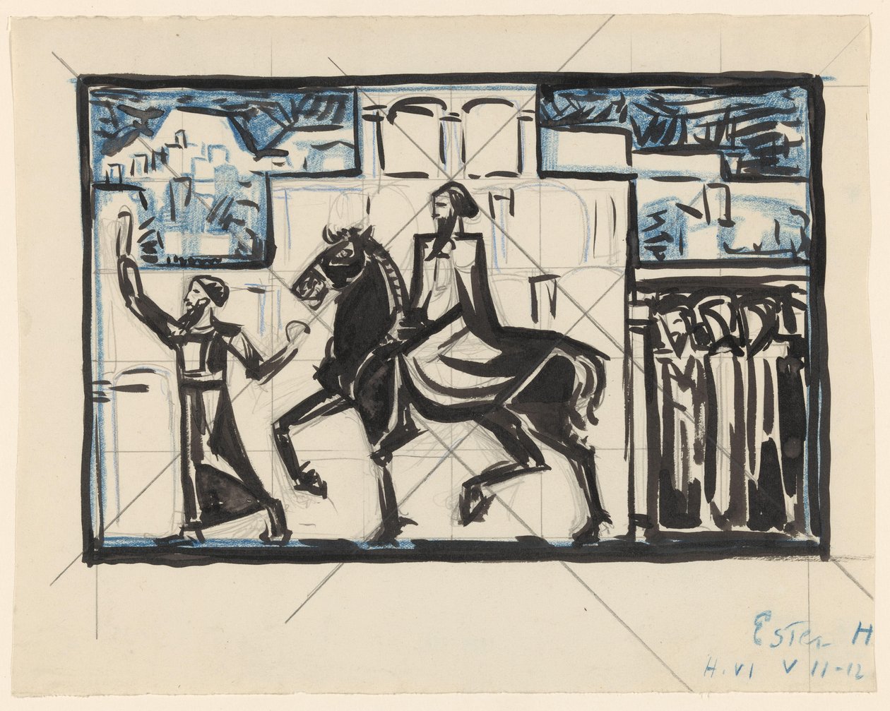 Triomphe de Mardochée - Richard Nicolaüs Roland Holst (possibly)