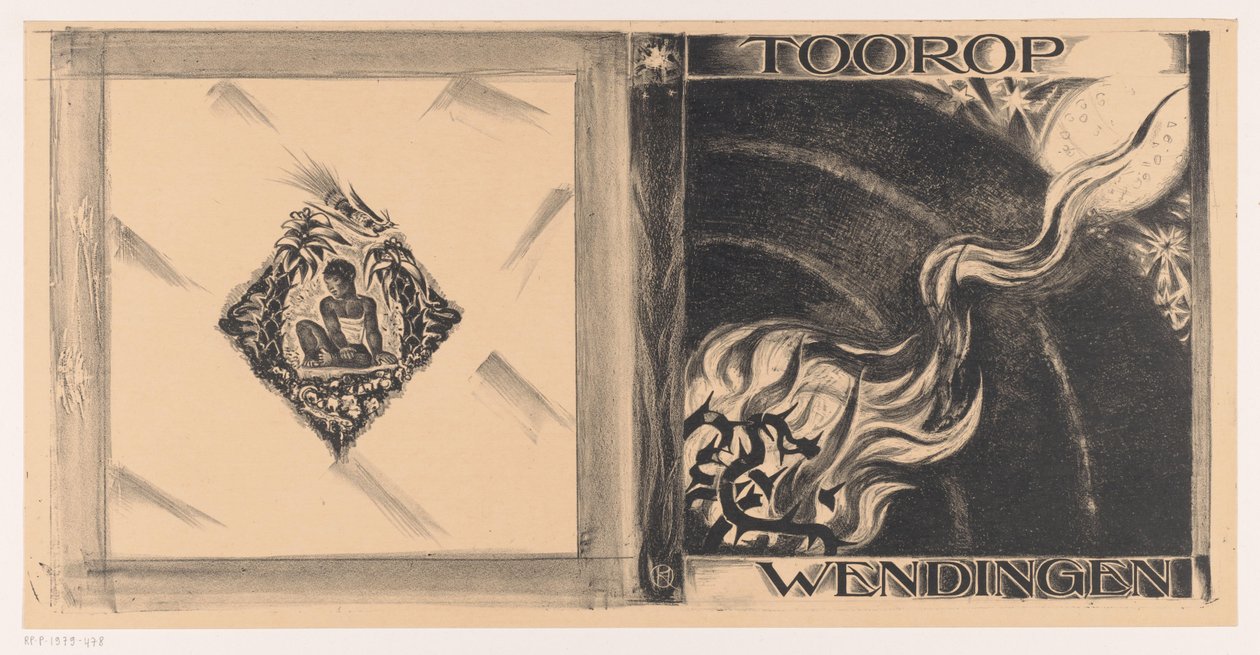 Conception de couverture pour : Wendingen, numéro Toorop, 1928 - Richard Nicolaüs Roland Holst
