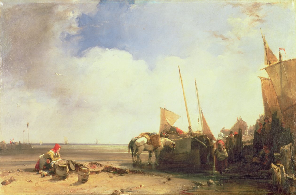 Scène côtière en Picardie - Richard Parkes Bonington