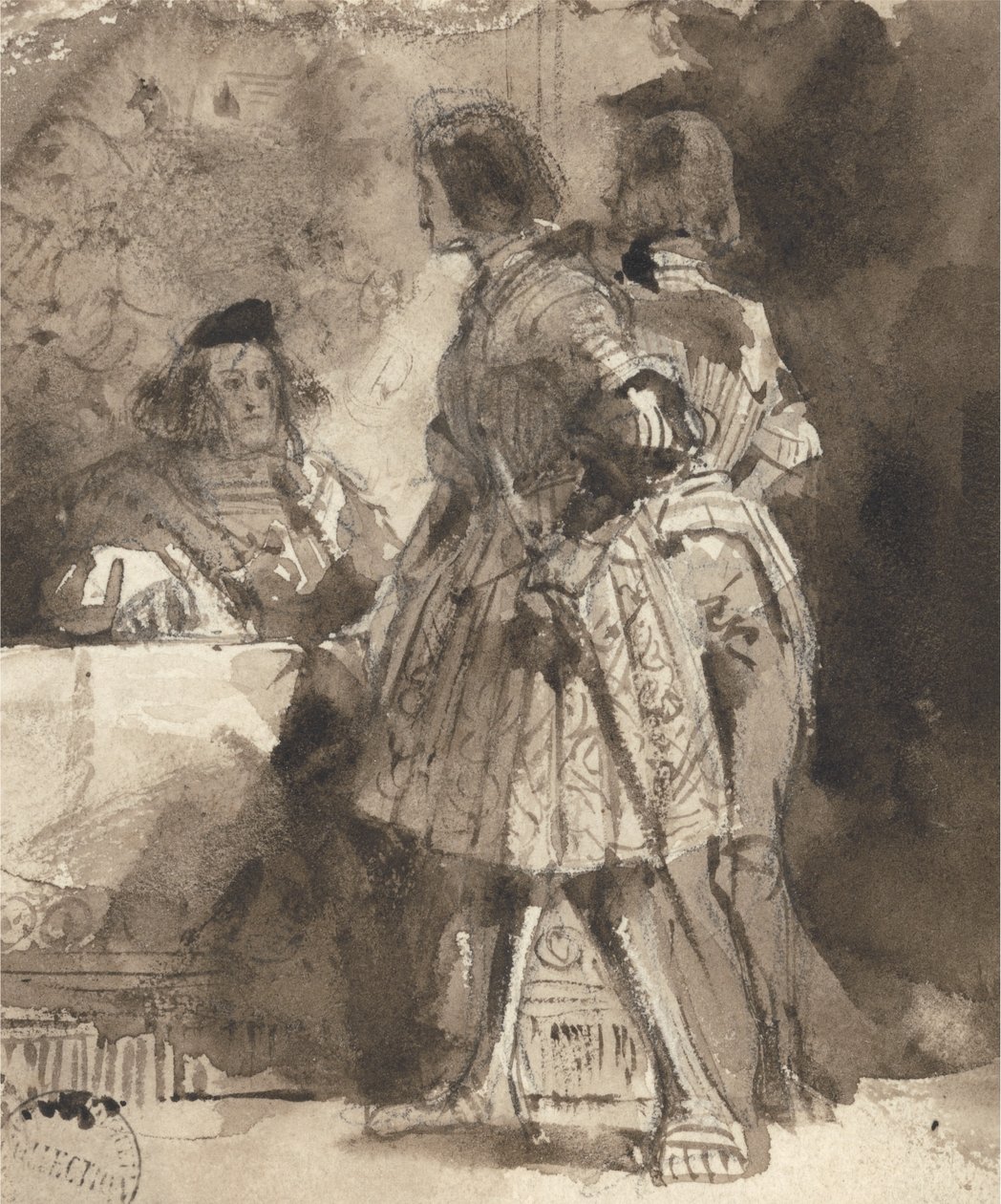 Goetz von Berlichingen devant le magistrat impérial - Richard Parkes Bonington