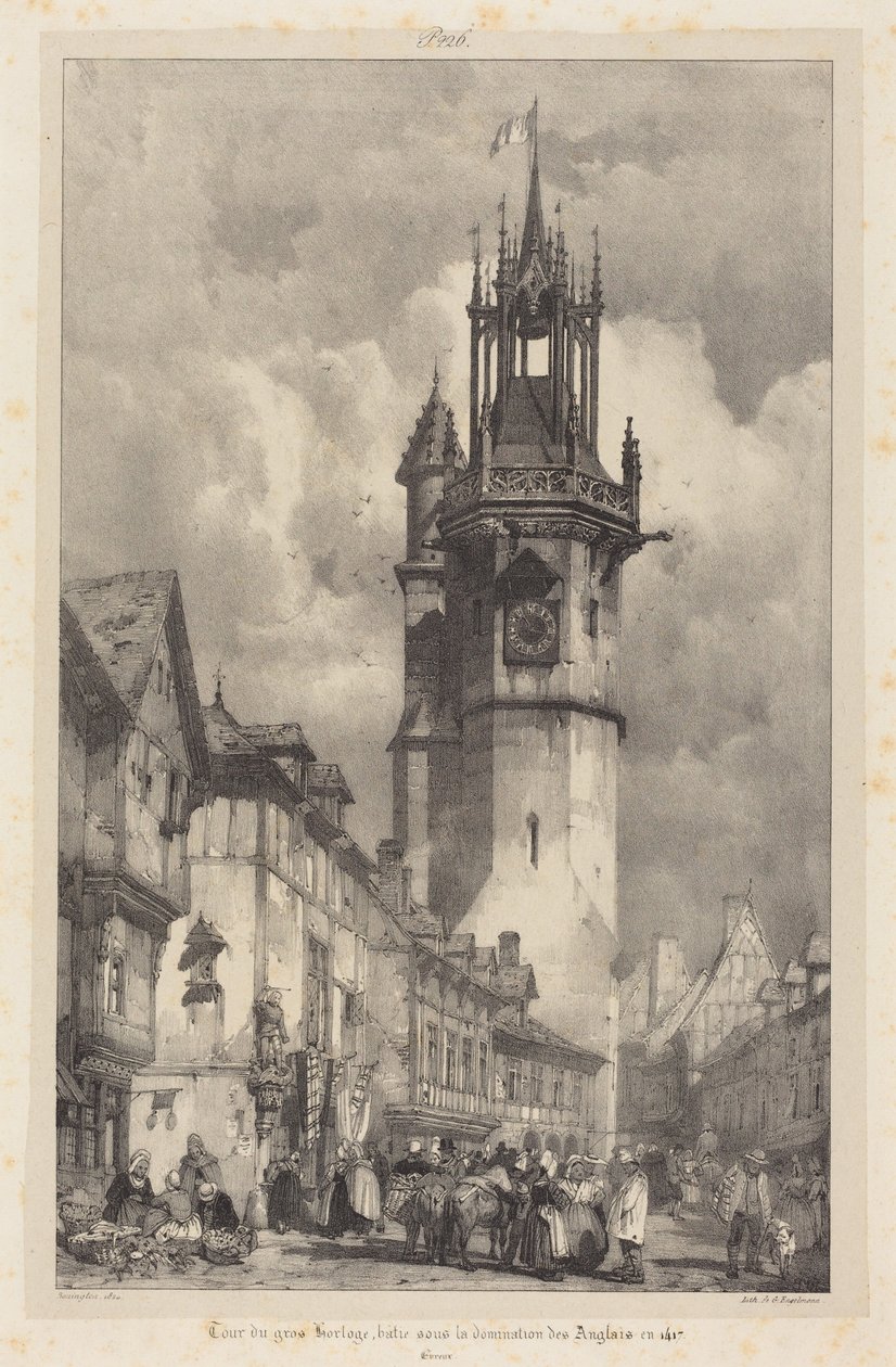 Tour du gros-horloge, Evreux - Richard Parkes Bonington