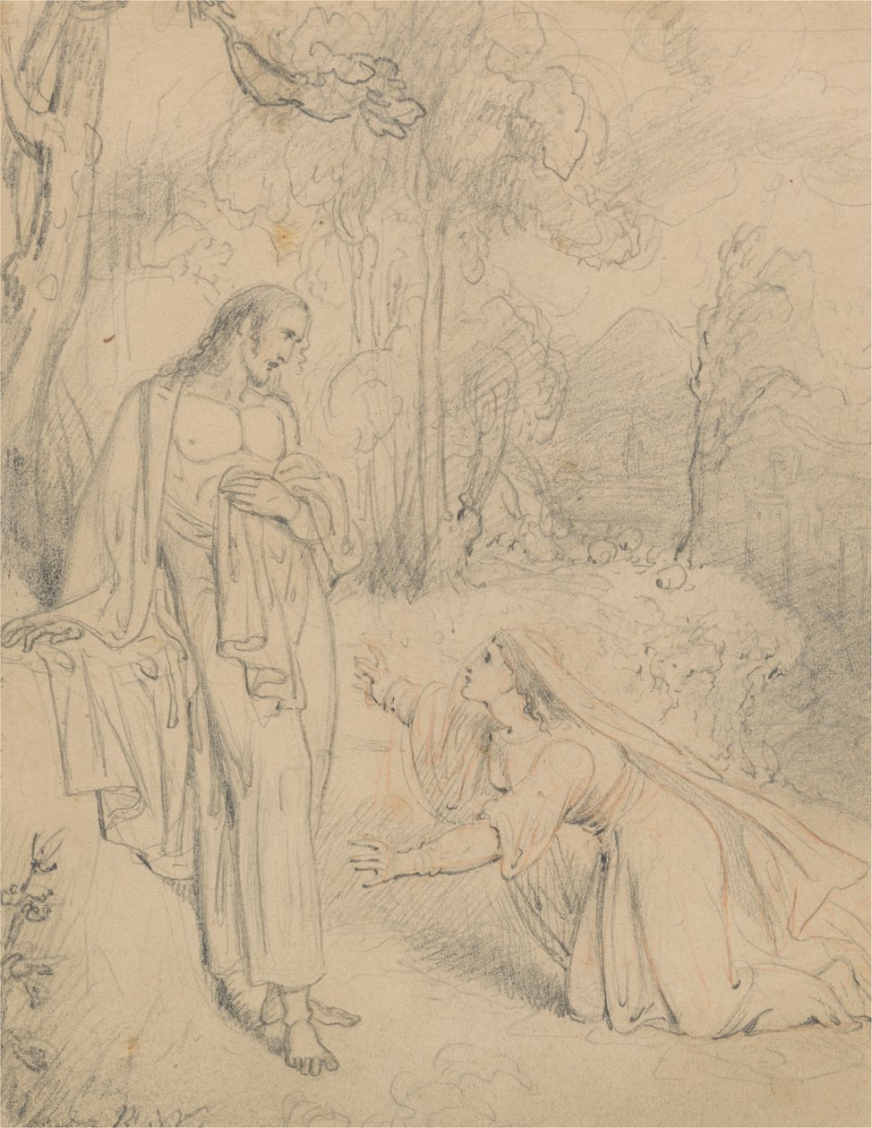 Le Christ apparaît à Marie-Madeleine (Jean 20:13-14) - Richard Westall
