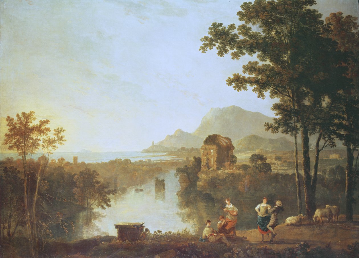 Paysage côtier étendu au soir - Richard Wilson