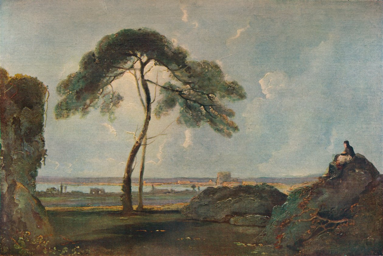 Paysage italien avec un pin parasol, vers 1756, 1938 - Richard Wilson