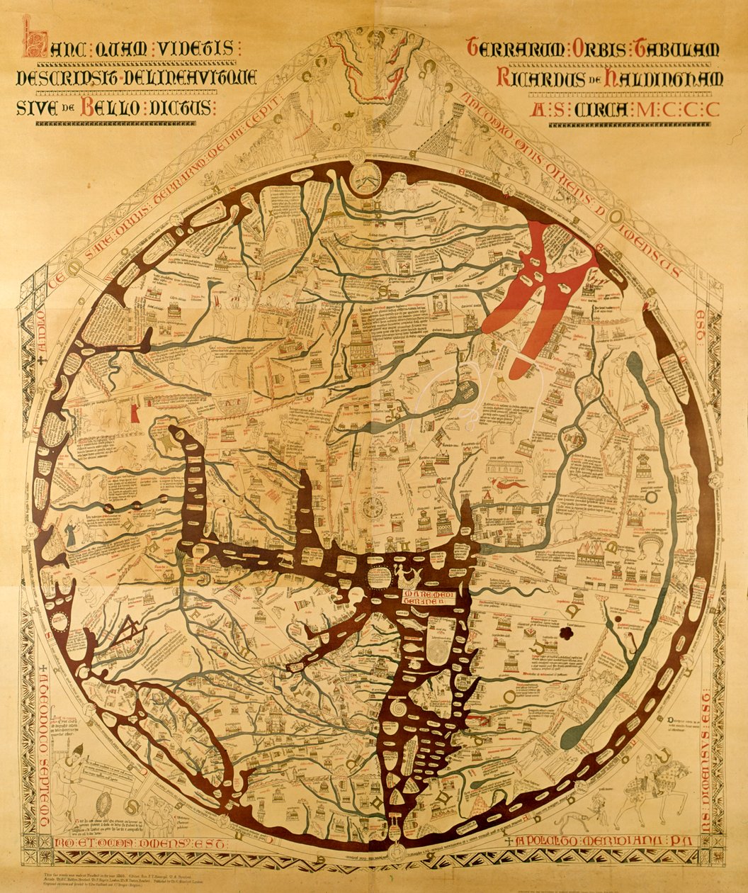 Hereford mappa mundi - Richard of Haldingham