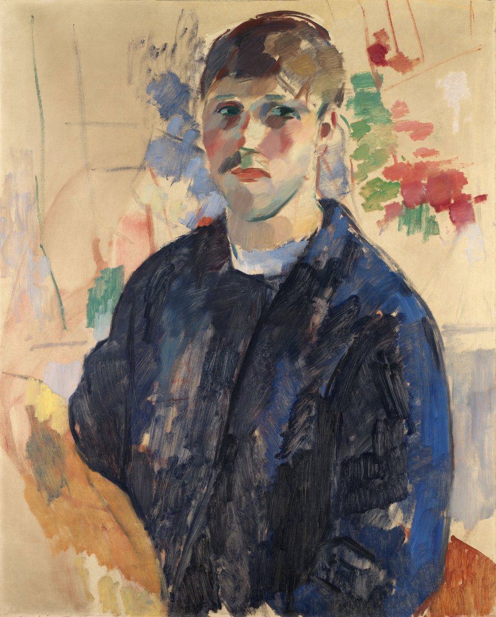 Autoportrait avec une blouse bleue - Rik Wouters