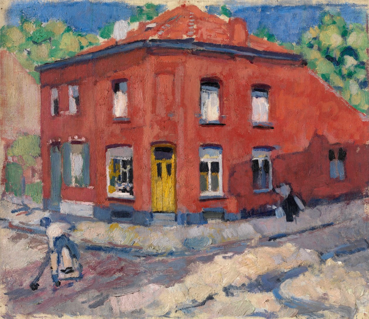 La Maison rouge, neige tardive - Rik Wouters