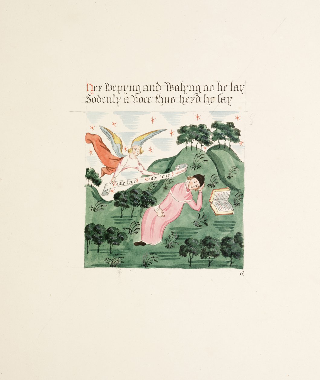 Ms. New Coll 380, f17r. Les antiquités de la cathédrale Sainte-Marie, Carlisle, dessinées par Robert Carlile, 1795 - Robert Carlile