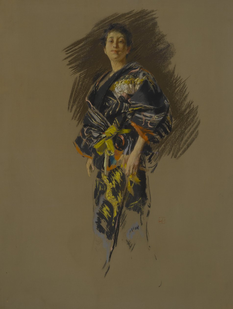 Femme en costume japonais, vers 1882 - Robert Frederick Blum