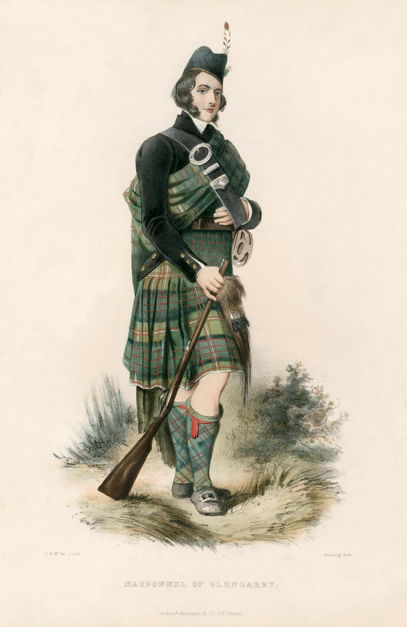 Macdonnel de Glengarry, de The Clans of the Scottish Highlands, pub.1845 - Robert Ronald McIan