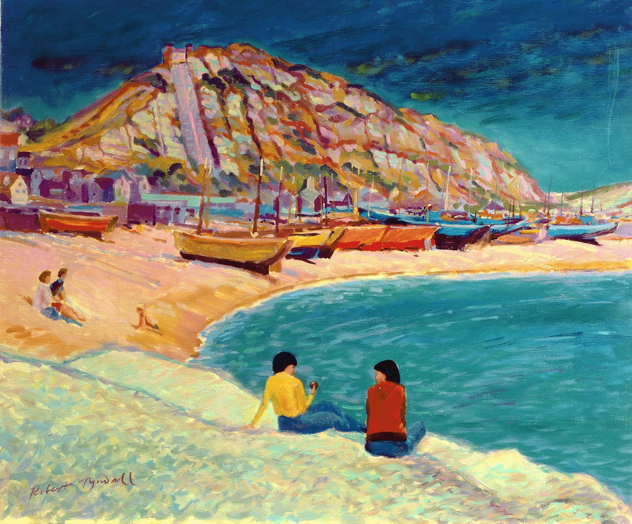 Hastings : scène de plage - Robert Tyndall