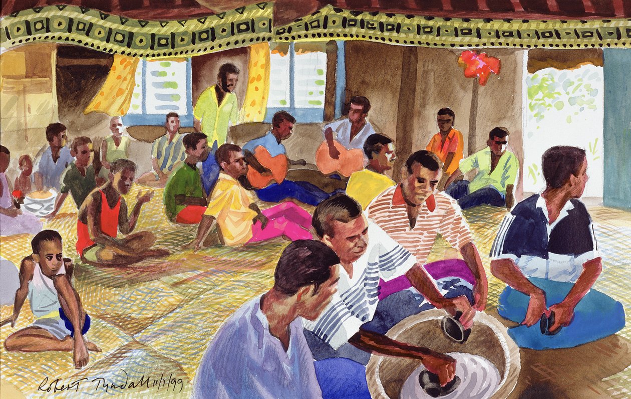 Cérémonie de boisson de kava, Fidji - Robert Tyndall