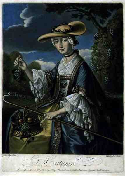 Automne, gravé par C. Corbutt, publié par Robert Sayer, vers 1760 - Robert (after) Pyle