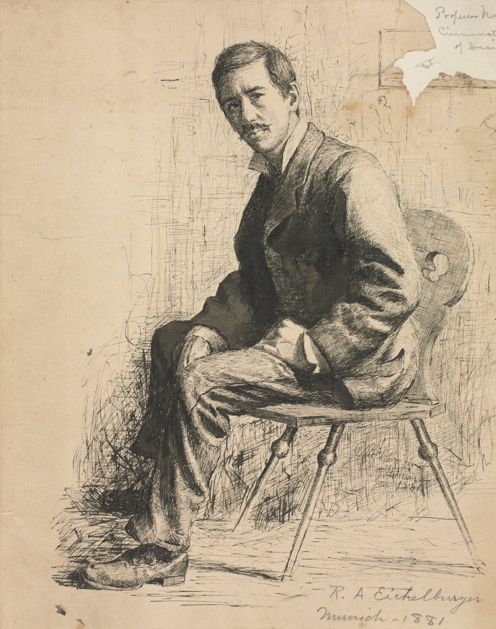 Esquisse du professeur Mowotny, 1881 - Robert A. Eichelberger
