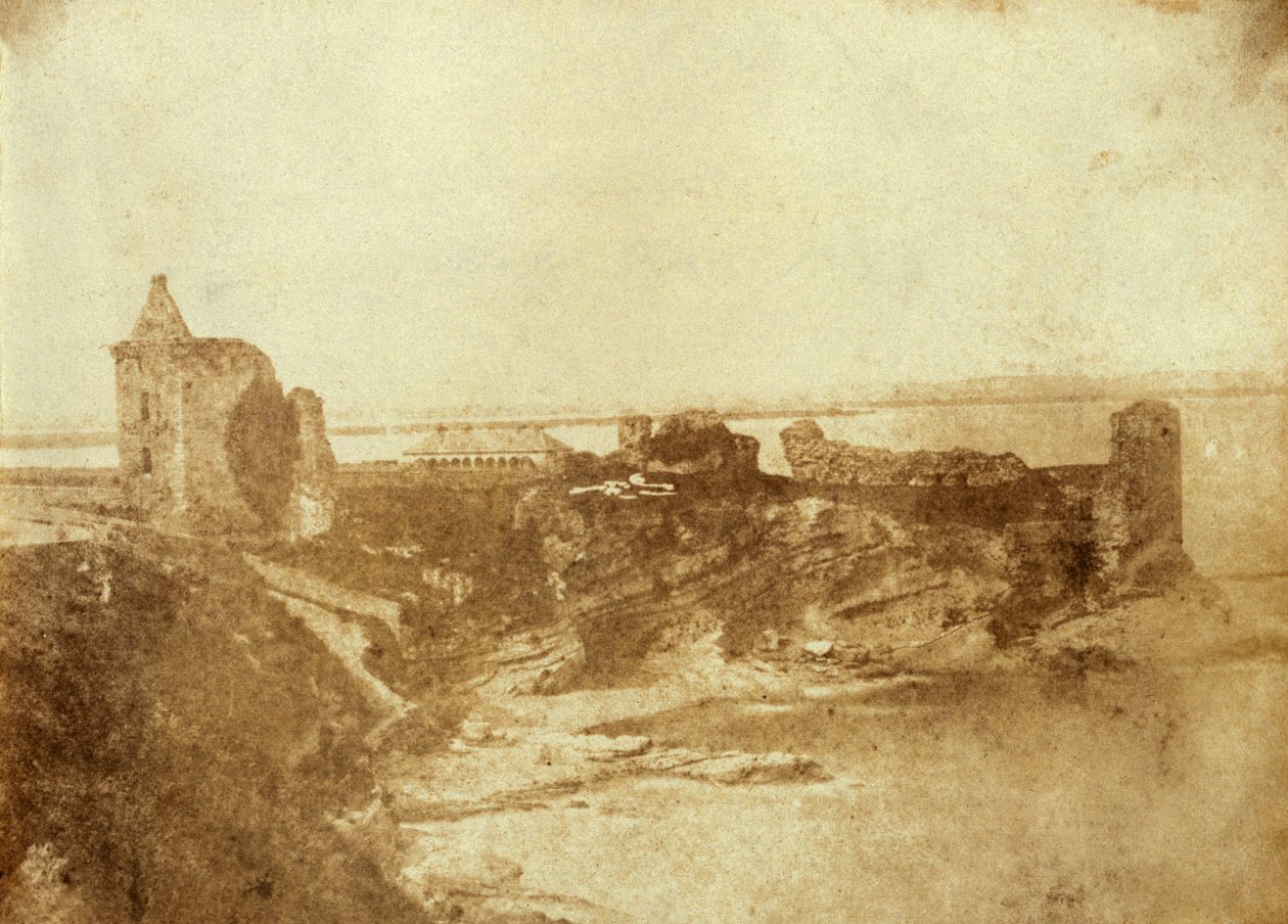 Gravure du château de St. Andrews à Fife, Écosse. Du J. Paul Getty Museum - Robert Adamson