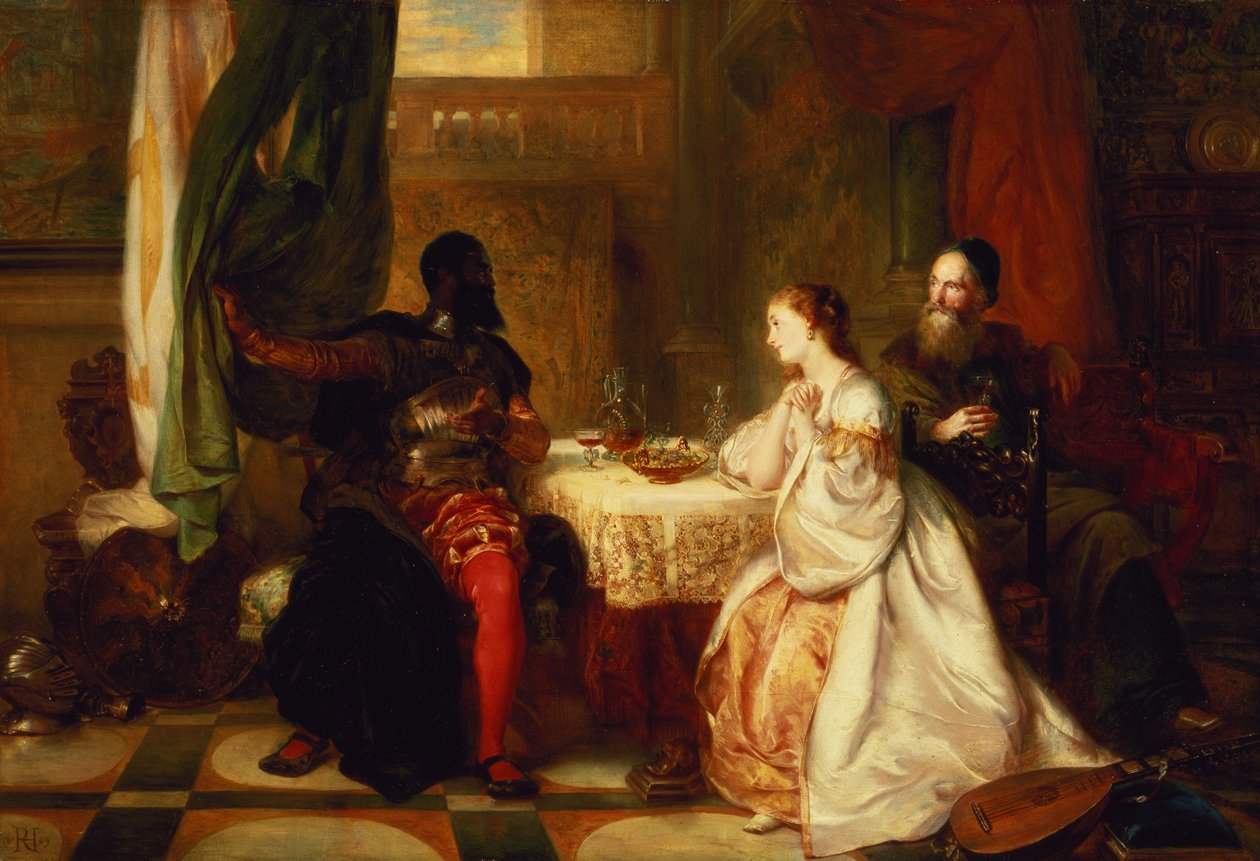 Othello racontant ses aventures à Desdémone, 1869 - Robert Alexander Hillingford