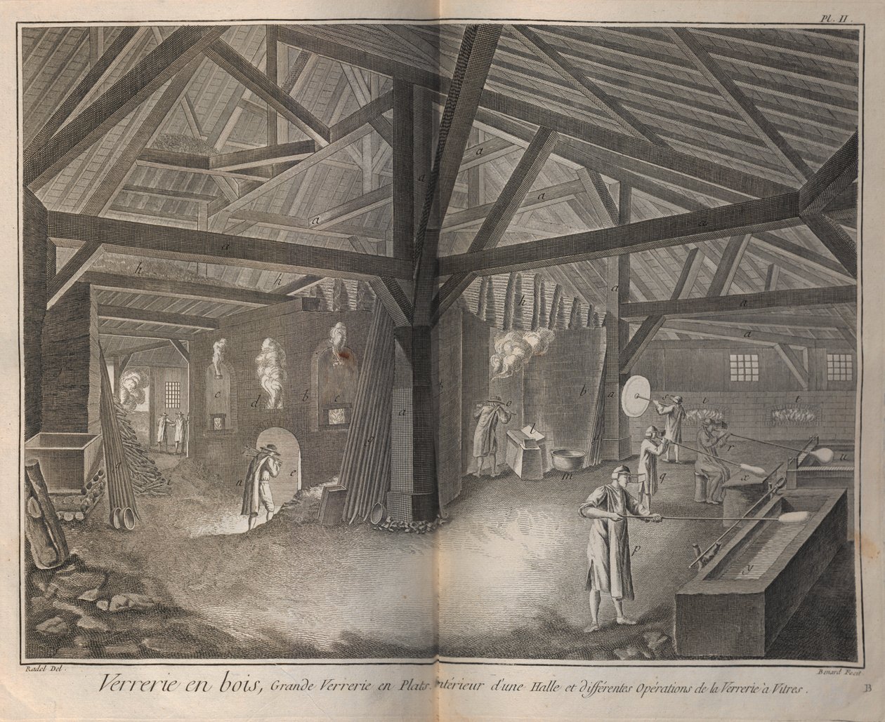 Fabrication du verre. De l