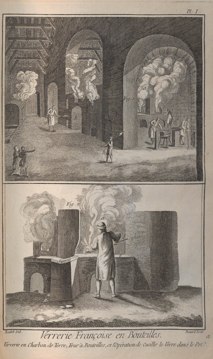 Fabrication du verre. De l