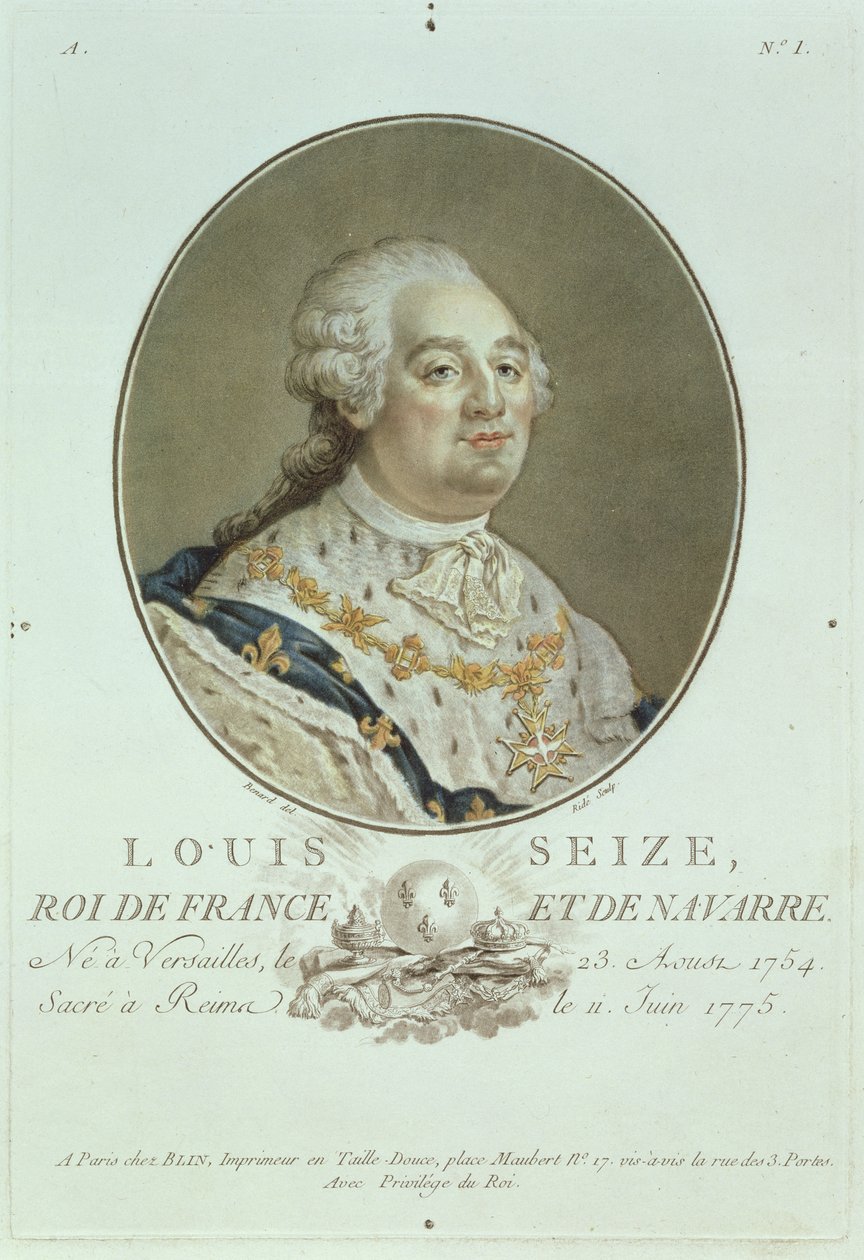 Portrait de Louis XVI (1754-93) de 
