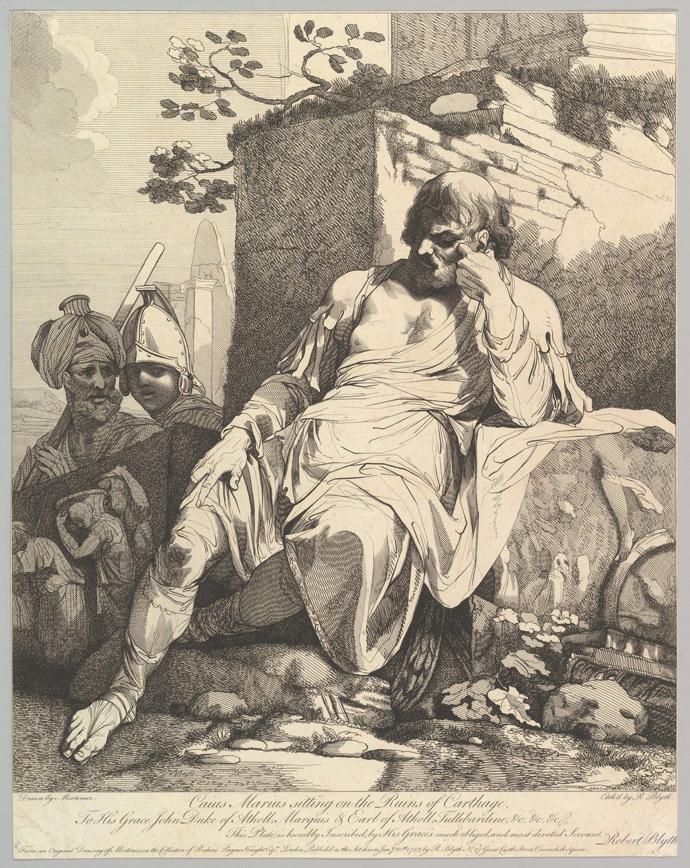 Caius Marius sur les ruines de Carthage, 20 janvier 1782 - Robert Blyth