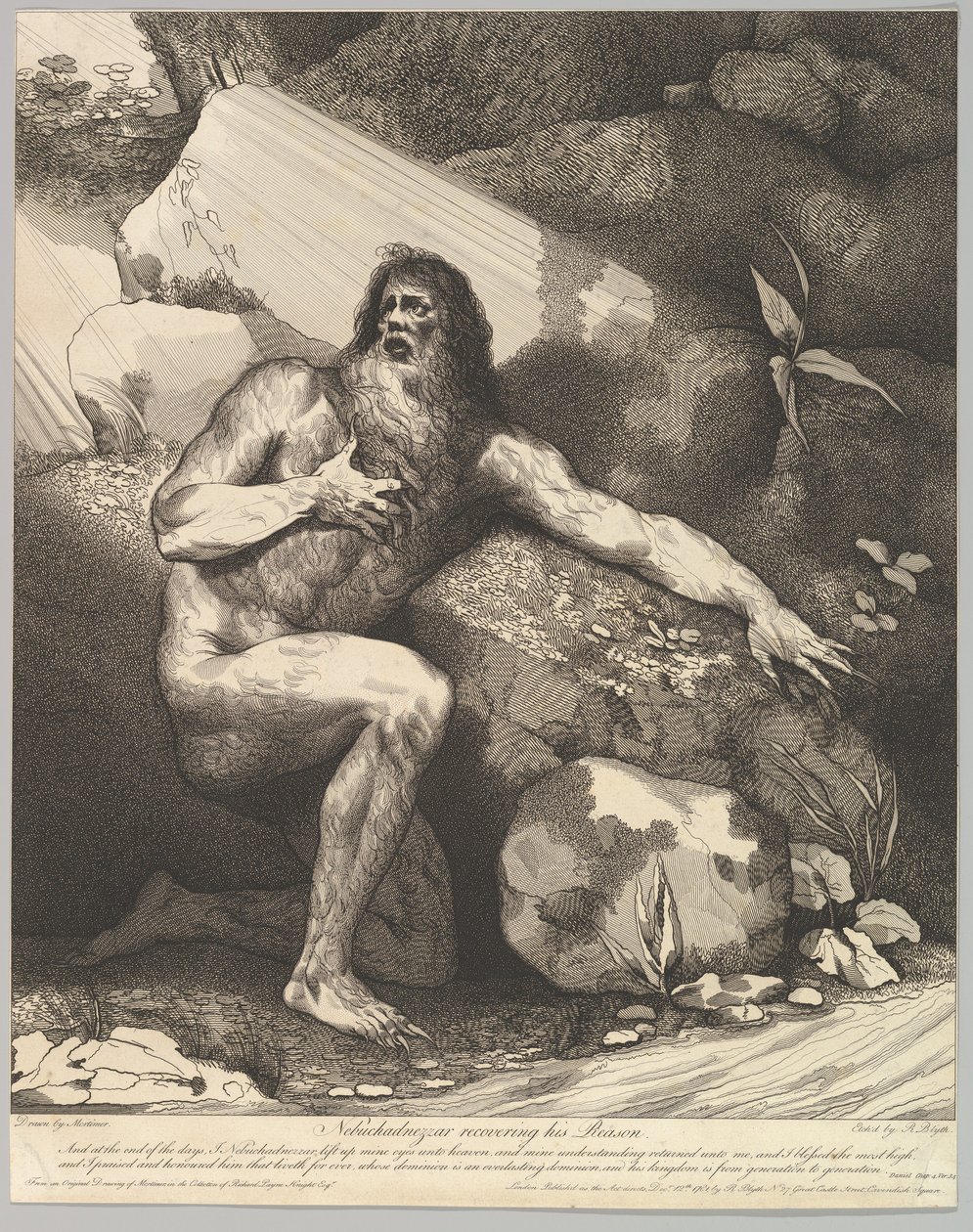 Nabuchodonosor retrouvant sa raison, 20 octobre 1782 - Robert Blyth