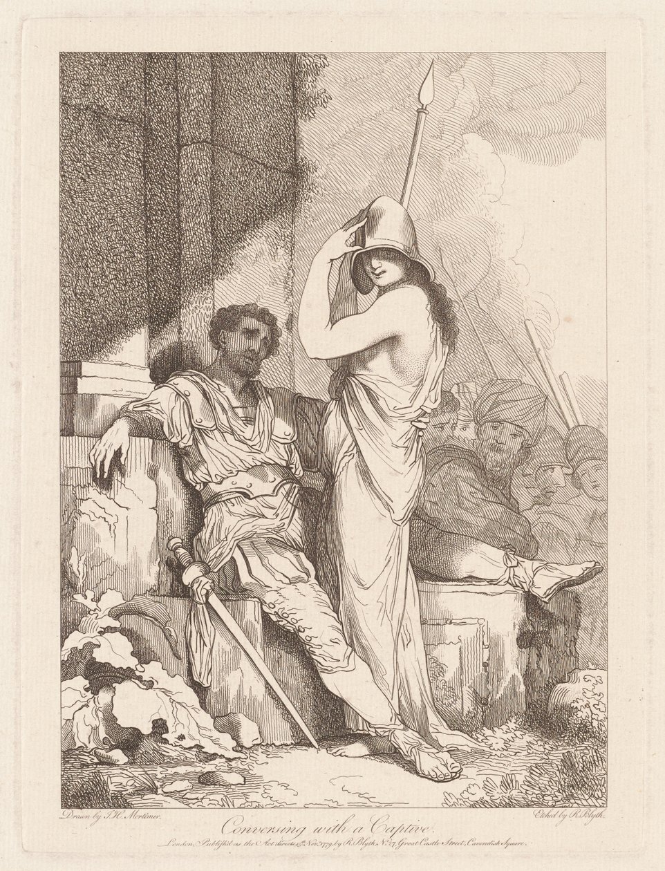 Conversation avec un Captif - Robert Blyth, after John Hamilton Mortimer